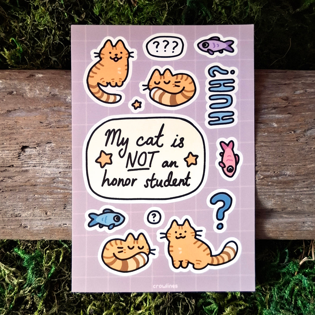 Orange Tabby Cat Sticker Sheet