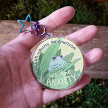Load image into Gallery viewer, Anxiety Frog Keychain
