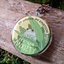 Load image into Gallery viewer, Anxiety Frog Keychain
