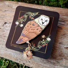 Load image into Gallery viewer, Barn Owl Enamel Pin
