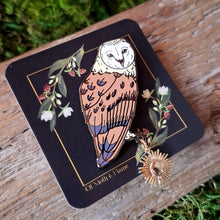 Load image into Gallery viewer, Barn Owl Enamel Pin
