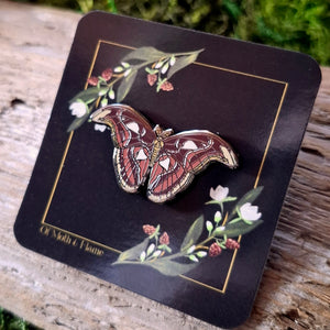 Atlas Moth Enamel Pin