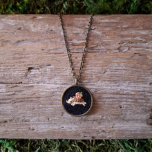 Load image into Gallery viewer, Tiny Embroidered Hedgehog Necklace
