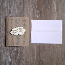 Load image into Gallery viewer, &quot;Wish You Were Here&quot; Cloud Wooden Magnet + Greeting Card
