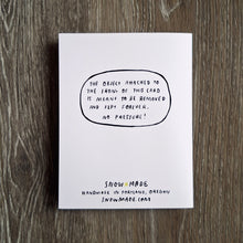 Load image into Gallery viewer, &quot;Happy (Belated) Birthday&quot; Snail Wooden Magnet + Greeting Card
