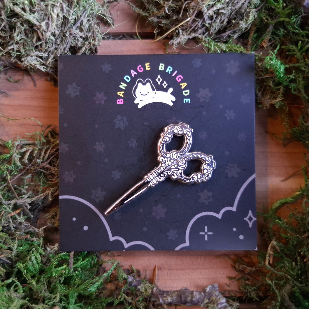 Angelic Scissors Enamel Pin