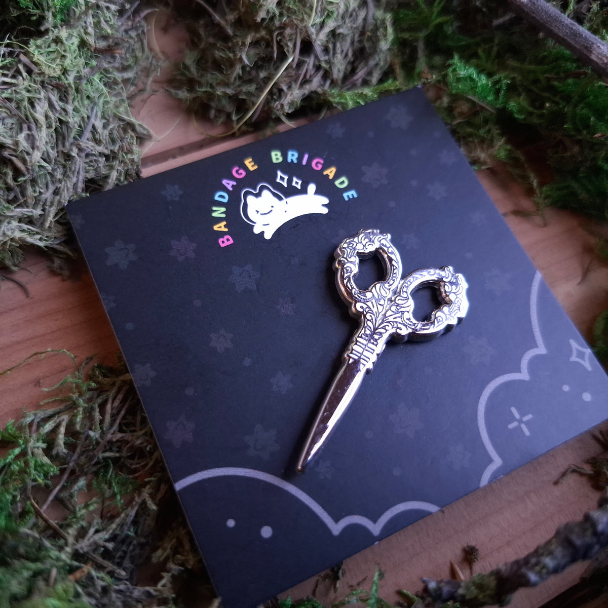 Angelic Scissors Enamel Pin – Forager Vintage