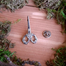 Load image into Gallery viewer, Angelic Scissors Enamel Pin
