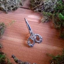 Load image into Gallery viewer, Angelic Scissors Enamel Pin
