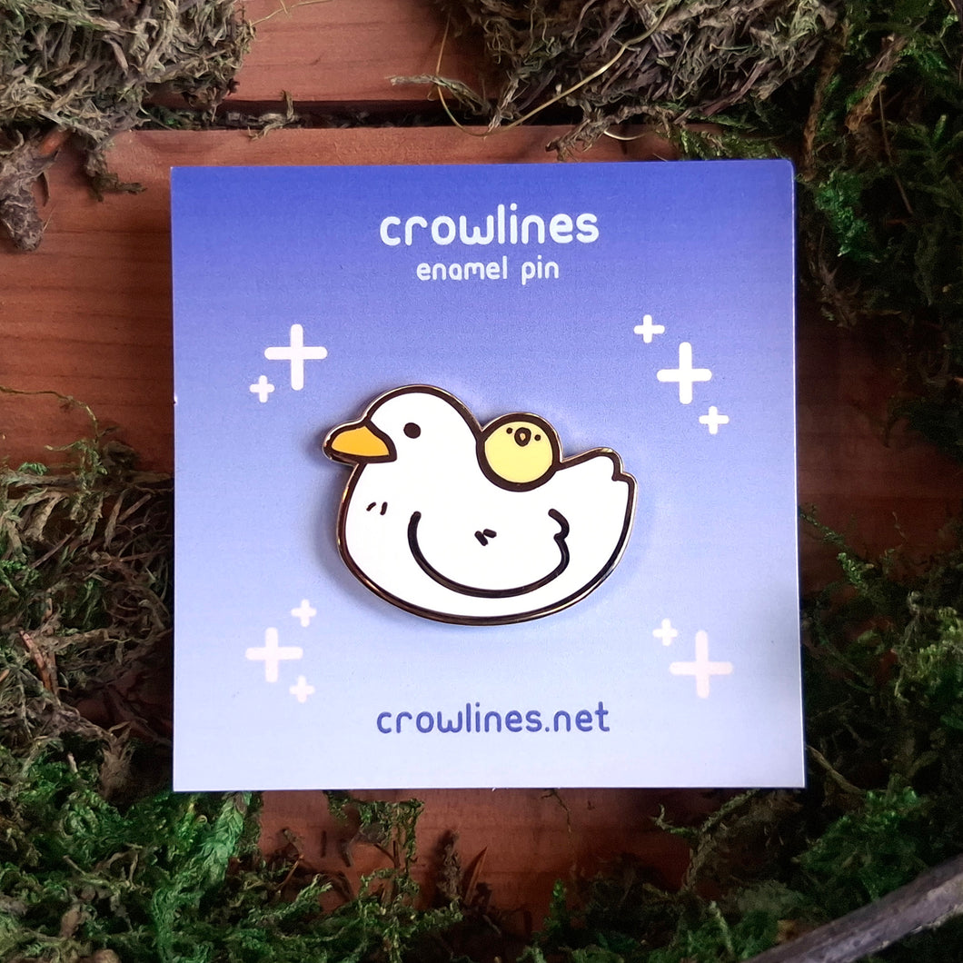 Duck & Duckling Enamel Pin