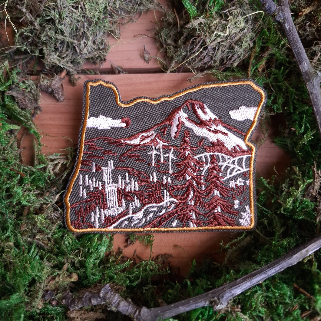 Oregon Landscape Iron-on Patch