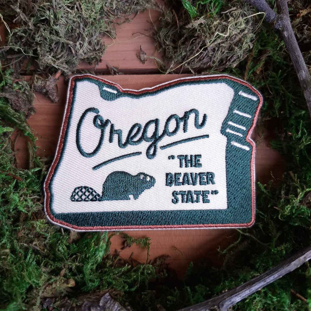 Oregon “The Beaver State” Iron-on Patch
