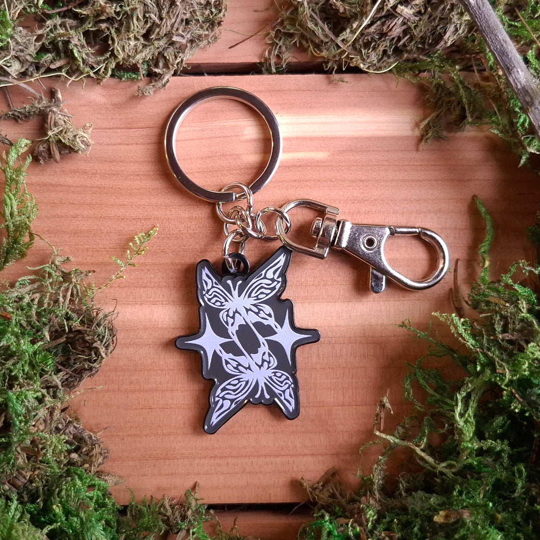 Tiny Y2K Butterfly Keychain