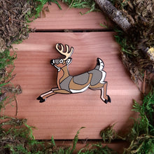 Load image into Gallery viewer, White Tailed Deer Enamel Pin
