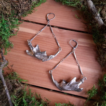 Load image into Gallery viewer, Heavy Muskrat Jaw Dangle Earrings
