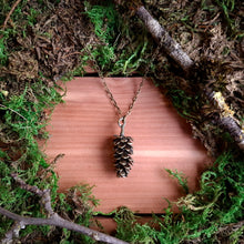 Load image into Gallery viewer, Brass Pinecone Pendant
