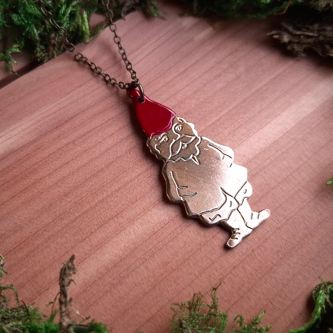 Brass Gnome Pendant