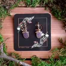 Load image into Gallery viewer, Blackberry Charm Earrings
