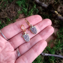 Load image into Gallery viewer, Blackberry Charm Earrings
