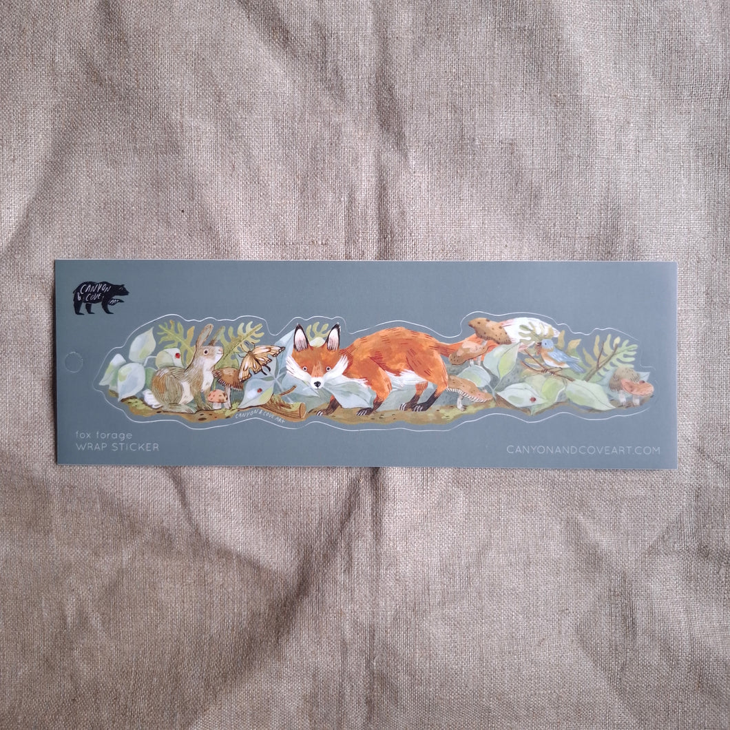 Woodland Fox Vinyl Wrap Sticker