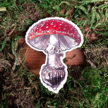Load image into Gallery viewer, Fly Agaric Mushroom Vinyl Sticker
