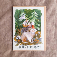 Load image into Gallery viewer, &quot;Happy Birthday&quot; Rabbit Greeting Card

