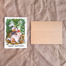 Load image into Gallery viewer, &quot;Happy Birthday&quot; Rabbit Greeting Card
