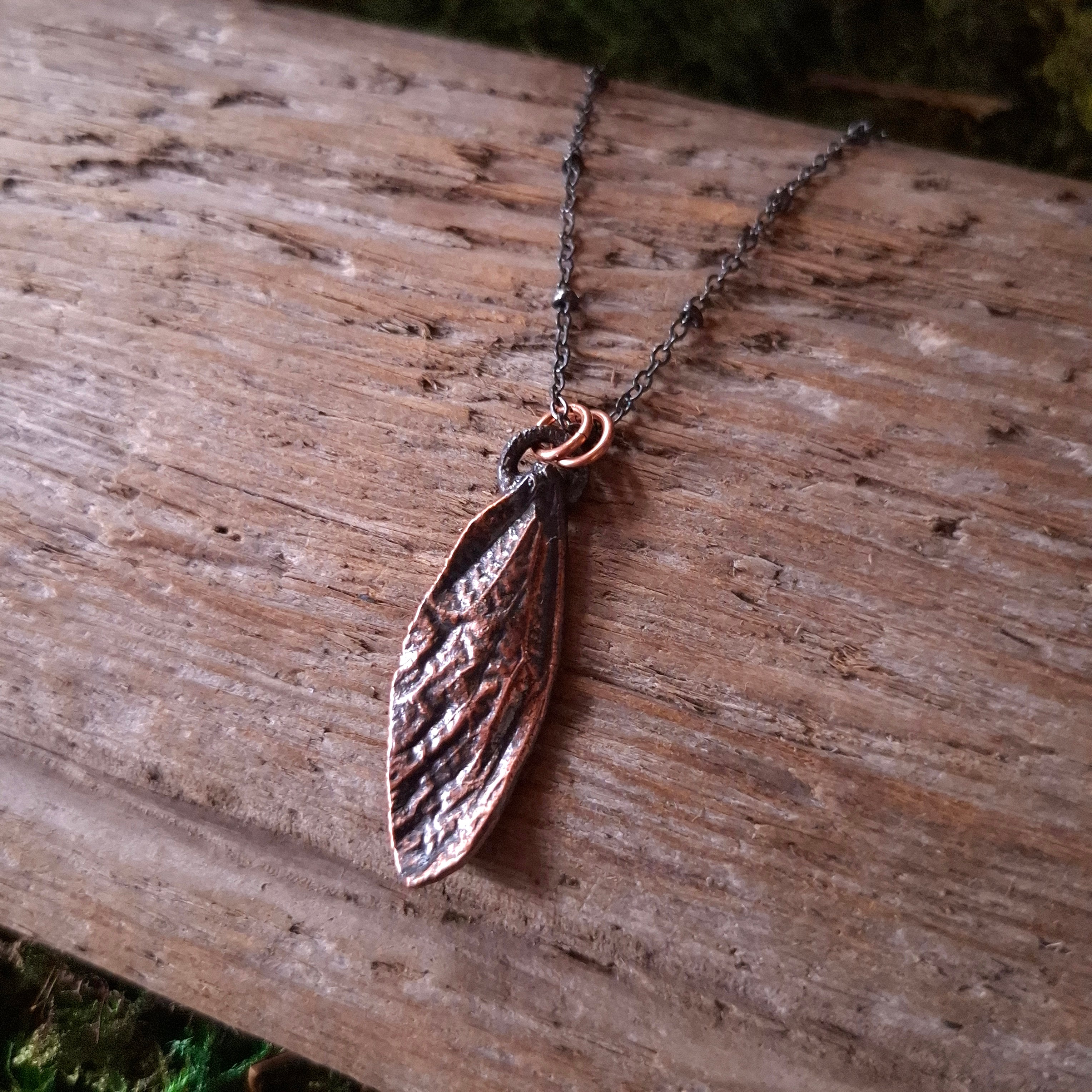 1995s Sper Rare! 【 KOIZUMI 】Pipe Pendant Copper Cicada Wing Pendant – Forager Vintage