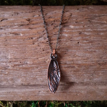 Load image into Gallery viewer, Copper Cicada Wing Pendant
