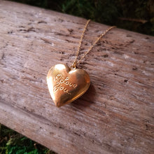 Load image into Gallery viewer, "I Love You" Vintage Heart Locket
