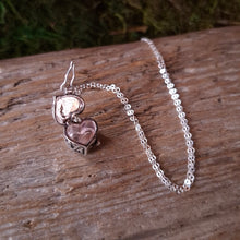 Load image into Gallery viewer, Vintage Silver Heart Box Locket Necklace
