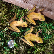 Load image into Gallery viewer, Tree Frog Leather Brooch
