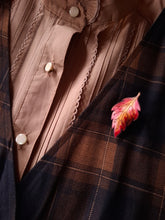 Load image into Gallery viewer, Fall Birch Leaf Leather Brooch
