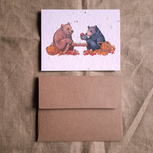 Load image into Gallery viewer, Bear Foragers Plantable Greeting Card
