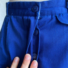 Load image into Gallery viewer, 90s Vintage Blue Twill A-Line Skirt
