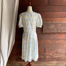 Load image into Gallery viewer, 50s/60s Vintage Checkered Drop Waist Dress
