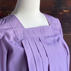 80s Vintage Homemade Purple Polyester Dress
