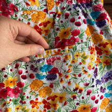 Load image into Gallery viewer, 90s Vintage Bright Floral Button-Up Skort
