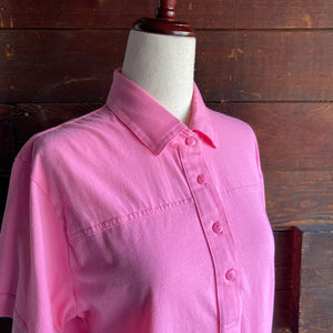 90s Vintage Pink Polo Shirt