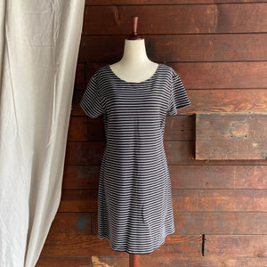 90s Vintage Fitted Striped Mini Dress