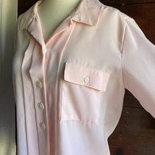 Load image into Gallery viewer, 80s Vintage Pink Button Up Blouse
