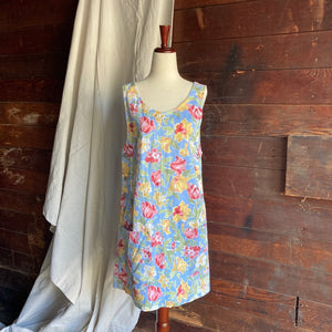 90s Vintage Twill Pinafore Mini Dress