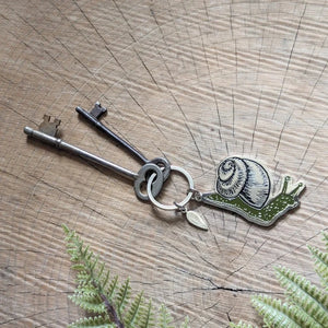 Snail Metal Keychain