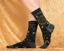 Load image into Gallery viewer, Astrology Sparkly Crew Socks
