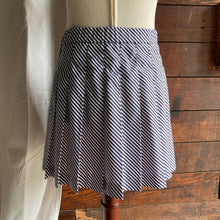 Load image into Gallery viewer, 90s Vintage Striped Polyester Tennis Skirt
