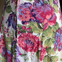 Load image into Gallery viewer, 90s Vintage Floral Rayon Fit-and-Flare Dress
