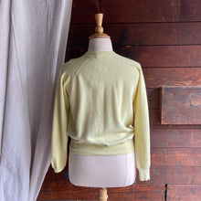 Load image into Gallery viewer, 80s Vintage Yellow Fuzzy Kitten Sweatshirt

