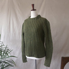 Load image into Gallery viewer, Homemade Knit Mossy Green Sweater
