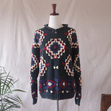 Load image into Gallery viewer, Chunky Knit Hand Embroidered Long Sweater
