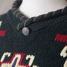 Load image into Gallery viewer, Chunky Knit Hand Embroidered Long Sweater
